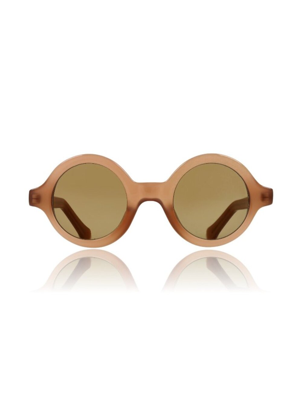New Raval Eyewear Unisex Sunglasses Pink Round Brown Lens Acetate Frame ELECTRIC